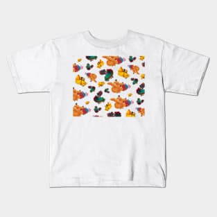 Baile Folklorico Mexican Dancers Pattern Kids T-Shirt